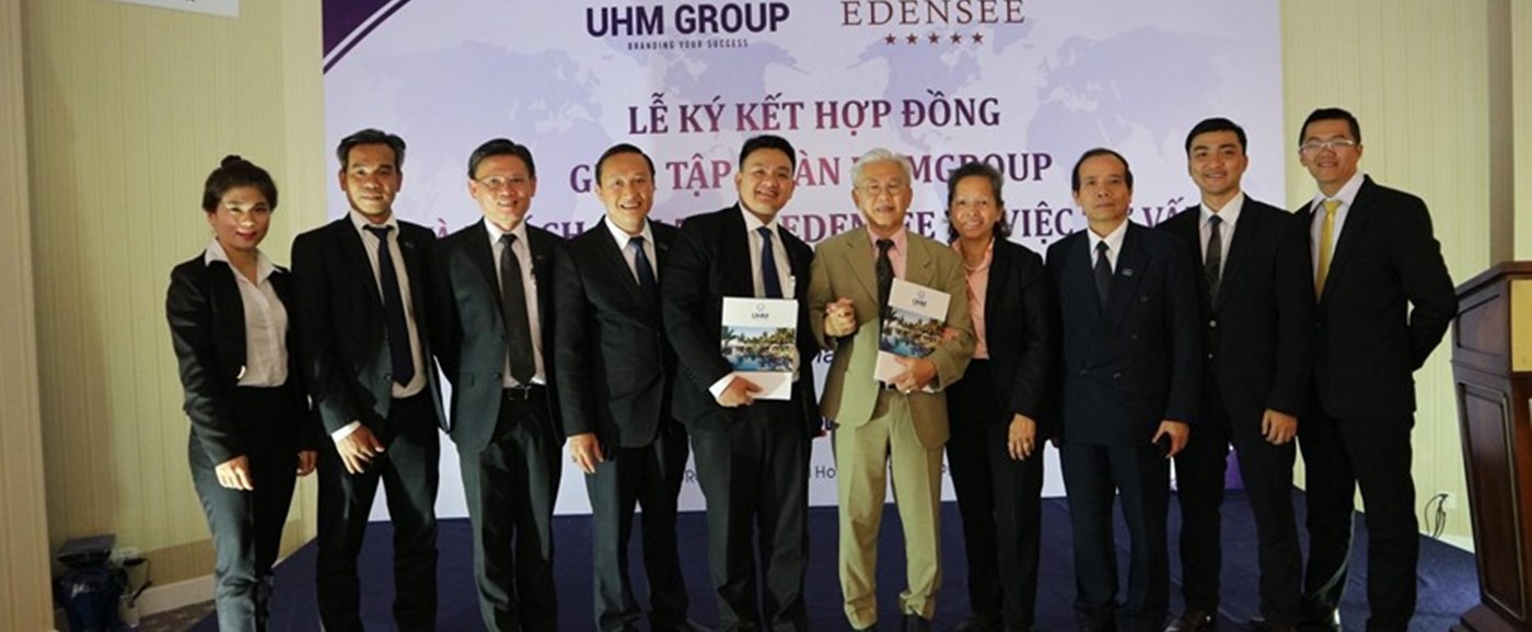 Signing Ceremony of the Resort Management between UHM Group and the 5-star Da Lat Edensee Resort on April 29, 2018