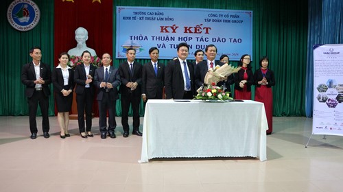 Collaboration Training Recruitment Ceremony between UHM Group and Lam Dong College of Technical Economics